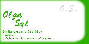 olga sal business card